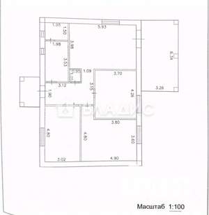 Дом 117м², 1-этажный, участок 803 сот.