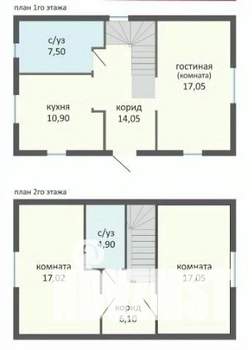 Дом 100м², 2-этажный, участок 7 сот.