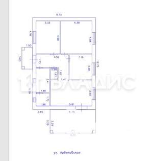 Дом 113м², 1-этажный, участок 6 сот.