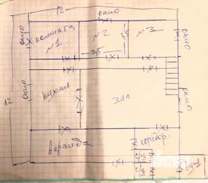 Дом 130м², 1-этажный, посуточно, 