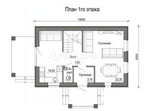 Дом 125м², 2-этажный, участок 6 сот.  