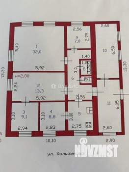Дом 173м², 2-этажный, участок 6 сот.  