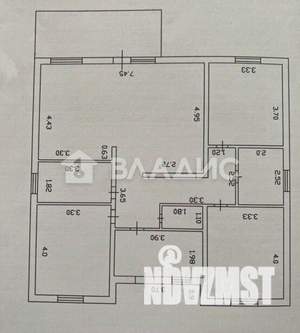 Дом 109м², 1-этажный, участок 5 сот.  