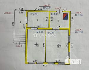Дом 110м², 2-этажный, участок 2 сот.  