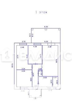 Дом 101м², 1-этажный, участок 8 сот.  