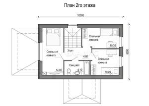 Дом 125м², 2-этажный, участок 6 сот.  