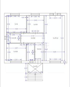 Дом 114м², 1-этажный, участок 6 сот.  