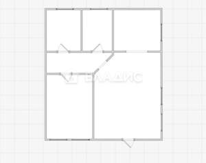 Дом 63м², 1-этажный, участок 5 сот.  