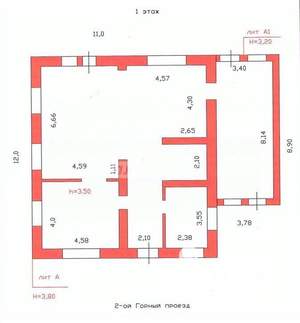 Коттедж 166м², 2-этажный, участок 8 сот.  