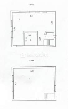 Дом 106м², 2-этажный, участок 7 сот.  