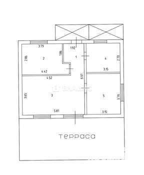Дом 60м², 1-этажный, участок 7 сот.  