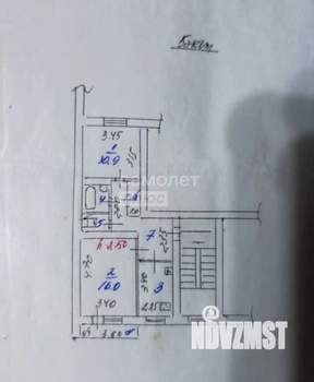 2-к квартира, на длительный срок, 50м2, 5/5 этаж