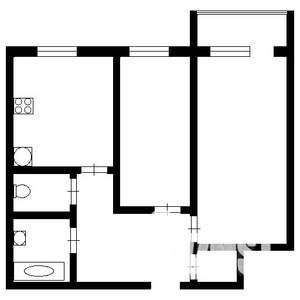 2-к квартира, на длительный срок, 54м2, 5/10 этаж