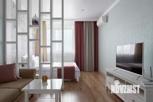 1-к квартира, посуточно, 44м2, 1/1 этаж