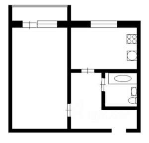 1-к квартира, на длительный срок, 34м2, 4/11 этаж