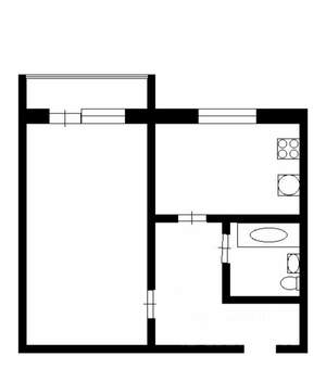 1-к квартира, на длительный срок, 34м2, 4/11 этаж