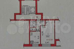1-к квартира, на длительный срок, 34м2, 2/9 этаж