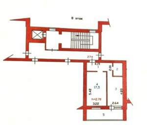 1-к квартира, на длительный срок, 44м2, 8/9 этаж