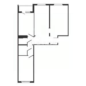 3-к квартира, вторичка, 66м2, 6/9 этаж