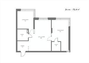2-к квартира, вторичка, 72м2, 7/21 этаж
