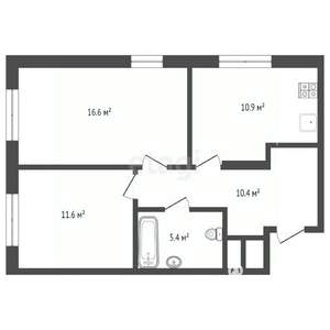 2-к квартира, вторичка, 55м2, 3/17 этаж