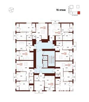 2-к квартира, вторичка, 67м2, 15/18 этаж