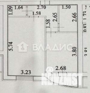 1-к квартира, вторичка, 42м2, 4/16 этаж
