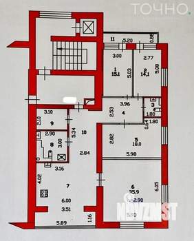 4-к квартира, вторичка, 158м2, 8/8 этаж