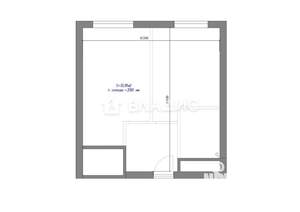 1-к квартира, вторичка, 35м2, 1/10 этаж