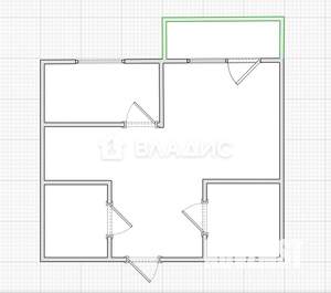 2-к квартира, вторичка, 47м2, 5/17 этаж