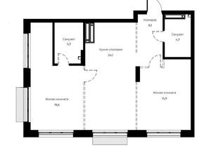 2-к квартира, вторичка, 76м2, 10/23 этаж