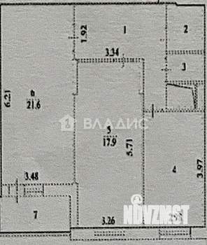 2-к квартира, вторичка, 66м2, 5/16 этаж
