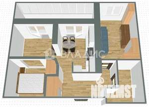 2-к квартира, вторичка, 57м2, 10/10 этаж