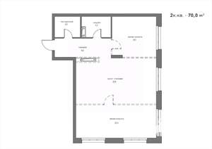 2-к квартира, вторичка, 79м2, 17/21 этаж