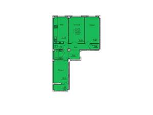 3-к квартира, вторичка, 77м2, 5/18 этаж