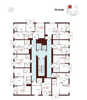 2-к квартира, вторичка, 66м2, 13/18 этаж