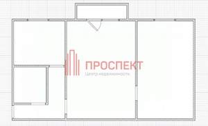 2-к квартира, вторичка, 43м2, 2/5 этаж