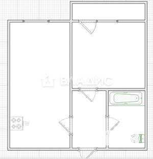1-к квартира, вторичка, 35м2, 5/10 этаж