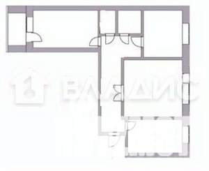 3-к квартира, вторичка, 63м2, 3/10 этаж