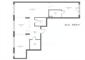 3-к квартира, вторичка, 101м2, 11/21 этаж