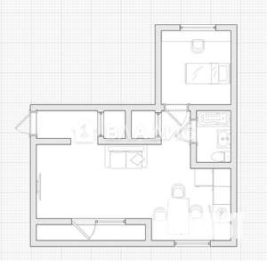 2-к квартира, вторичка, 52м2, 1/9 этаж