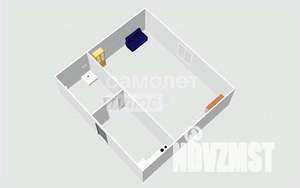 1-к квартира, вторичка, 16м2, 4/5 этаж