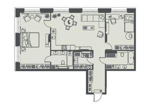 2-к квартира, вторичка, 101м2, 5/23 этаж