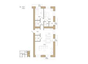 2-к квартира, вторичка, 98м2, 6/18 этаж