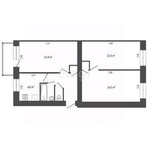 3-к квартира, вторичка, 60м2, 4/5 этаж