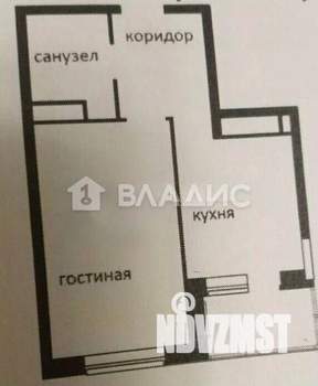 1-к квартира, вторичка, 40м2, 7/22 этаж