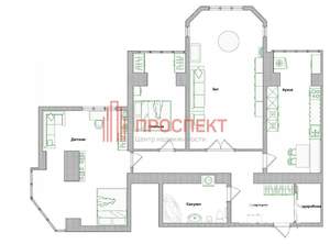 3-к квартира, вторичка, 111м2, 11/14 этаж