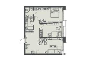 2-к квартира, вторичка, 80м2, 11/23 этаж