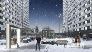 3-к квартира, строящийся дом, 75м2, 2/17 этаж