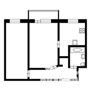 2-к квартира, вторичка, 43м2, 4/5 этаж